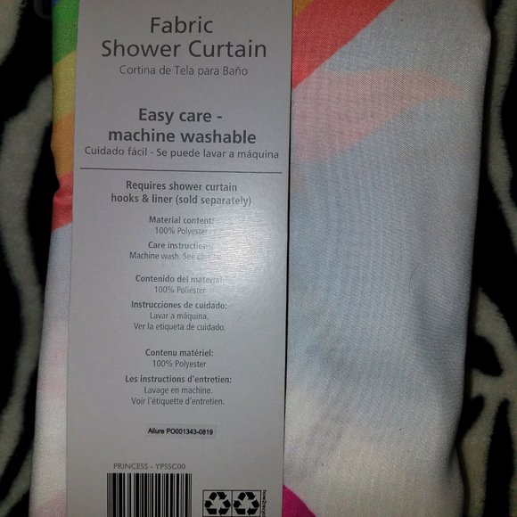 ALLURE Fabric Shower Curtain - Princess - Picture 3 of 6